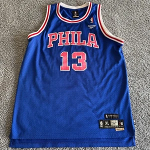 Authentic Reebok Wilt Chamberlain NBA Philadelphia 76ers 1966-67 HWC Jersey XL - Picture 1 of 10