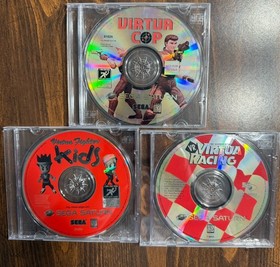Sega Saturn Video Game Lot Nice Shape Virtua Lot 3 Total Games Not Tested