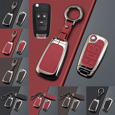 Zinc Alloy Leather Car Key Case Cover For Buick Encore For Chevy Malibu Camaro - Image 1 of 4