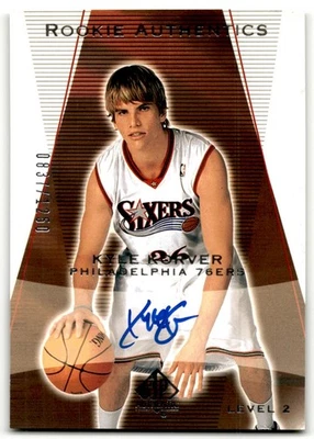 2003-04 SP Authentic Kyle Korver Rookie Auto 0837/1250 Philadelphia 76ers - Image 1 of 2