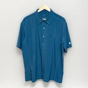 Kuhl Renegade Tufflex Hemd Erwachsene Größe XL Blau Kurzarm Outdoor Herren - Bild 1 von 9