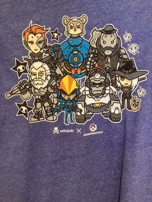Camiseta Toki Doki X Overwatch Azul Mediana Foto 1 de 4