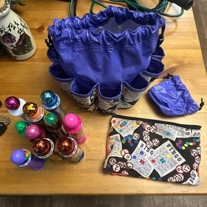 Bingotasche 10 Taschenbeutel Gewinner mit 10 Bingo Markern und kleinen Tüten - Bild 1 von 5