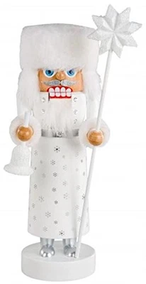 KWO Frosty White Snowflake Santa LE German Wood Christmas Nutcracker Germany - Image 1 of 2