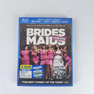 Bridesmaids Blu-ray DVD Copy Combo Unrated Theatrical Comedy Movie New Sealed - Image 1 of 4