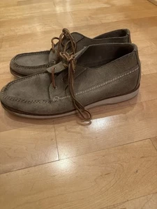 Vintage Red Wing Chukka Suede Dirty Gray USA Made Mens Shoes Size 10.5E - Picture 1 of 12