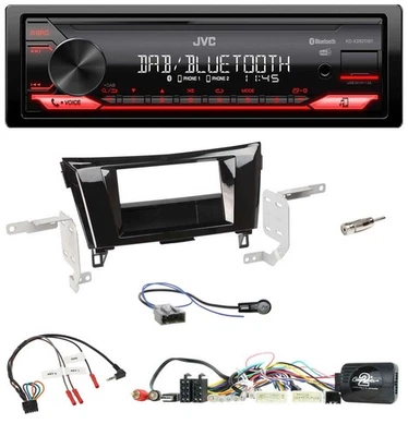 JVC Bluetooth USB DAB Lenkrad Autoradio für Nissan X-Trail 14-17 24 Pin Stecker - Bild 1 von 4