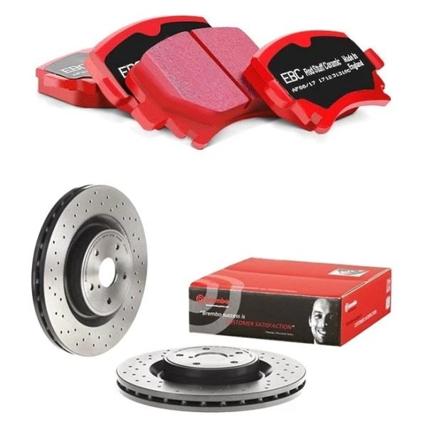 For Subaru WRX STI 2018-2021 EBC Brakes 2-Pc Redstuff Ceramic Brake Pad Kit - Image 1 of 1