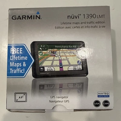 Garmin Nüvi 1390LMT GPS with Lifetime Maps and Traffic Updates - Image 1 of 4
