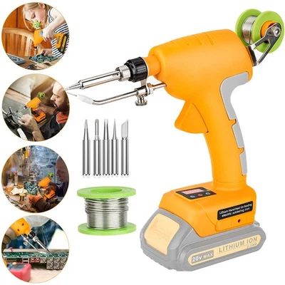 Cordless Solder Iron Gun Soldering Iron Kit Welding Tool For DeWalt 20v Battery - Imagem 1 de 4