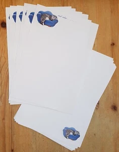 Relaxing Chilling Cat lined letter writing paper + envelopes 6+6+6 - Picture 1 of 5