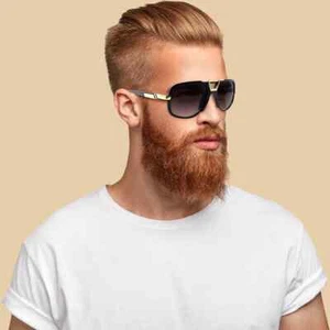 Designer Herren Sonnenbrille Gläser Neu Shades Gold Metall Herrenbrille - Bild 1 von 28