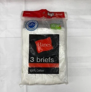 HANES THREE PACK OF BRIEFS (SIZE XS) FOR BOYS - Picture 1 of 2