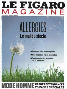 LE FIGARO MAGAZIN Nr. 21655 21.03.2014 Allergien, das Übel des Jahrhunderts / Herrenmode - Bild 1 von 1