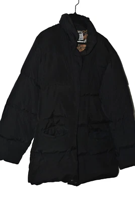 SALVATORE FERRAGAMO LEOPARD LINED  PUFFER JACKET SIZE L BLACK COLOR - Image 1 of 4