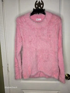 H&M Kid's Fluffy Neon Pink Sweater - Picture 1 of 3
