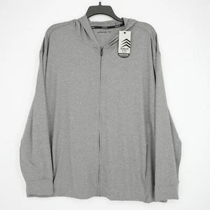 Solaris Herren Studiojacke mit Kapuze 2XB Big Man grau meliert einfarbig neu mit Etikett $ 80 - Bild 1 von 12