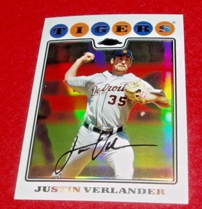 2008 Justin Verlander Topps Chrome X FRACTOR REFRACTOR Card #135 NM/M - Picture 1 of 2