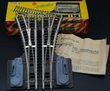 Vtg Lagerfund neu unbenutzt: FLEISCHMANN HO 1626 rechts+ links Handweiche NOS