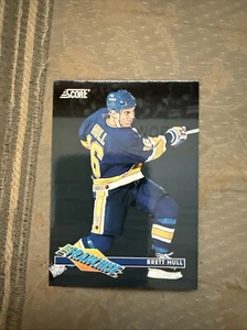 1993-94 Score The Franchise Brett Hull #18 /24 HOF Hockey - Imagen 1 de 2