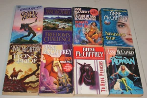 Lott of 8 Science Fiction Books by Anne McCaffrey, Assorted Titles - Picture 1 of 4
