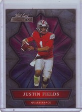 2021 WILD CARD JUSTIN FIELDS ALUMINATION ROOKIE CARD !!!