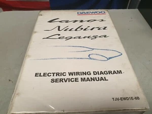1990s DAEWOO LANOS Nubira Leganza Factory WIRING DIAGRAMS Manual - Picture 1 of 4