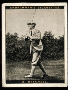 Tobacco Card, Churchman, FAMOUS GOLFERS, Golf, Large, 1st, 1927, Abe Mitchell,#8