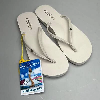 Sandalias COBIAN Nia's Bounce de cuero sintético para mujer talla 9, EU 39,5 crema NIA25- Foto 1 de 4