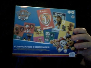 PAW PATROL EDUCATIONAL PACK FLASHCARDS & DOMINOES BIRTHDAY CHRISTMAS - Picture 1 of 1