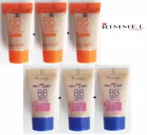 Base Rimmel BB Cream Radiance 3 xTesters-45 ml elige el tono - Imagen 1 de 3