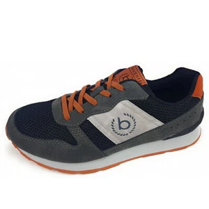 MENS BUGATTI 323-30806-5069 GREY/BLACK TRAINERS - Picture 1 of 3