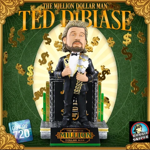 TED DIBIASE The Million Dollar Man Wrestling WWE WWF Legend Exclusive Bobblehead Cover