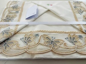 Completo Lenzuola Puro Cotone 100% Qualità Extra Matrimoniale 3 Fantasie M.Italy - Foto 1 di 6