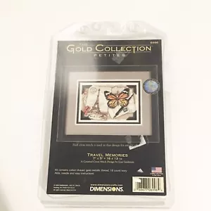 Kit de punto de cruz Dimensions Gold Petite contado - Travel Memories 6996 hecho en EE. UU. - Imagen 1 de 4