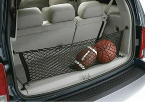 Car Trunk Cargo Net Holder Elastic Mesh Organizer Truck SUV Universal 4 Hook Net - Picture 1 of 5