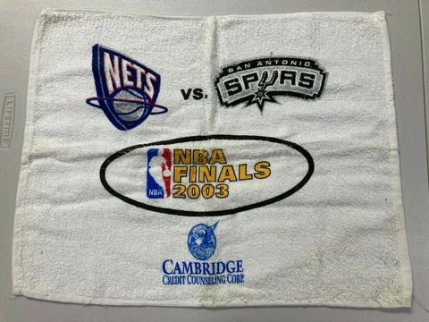 2003 NBA Finals Rally Towel San Antonio Spurs vs. New Jersey Nets FREE SHIPPING Cover
