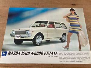 Mazda 1200 Deluxe 5-dr Estate 1969-71 UK Market Single Sheet Sales Brochure