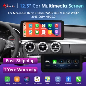 12.3'' Wireless CarPlay für Mercedes C/GLC/V/X-Klasse W205 X253 Navi Autoradio - Bild 1 von 15