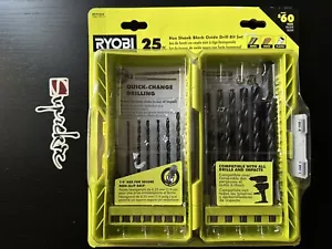 Juego de brocas giratorias de vástago hexagonal de óxido negro Ryobi (25 piezas) A972502 - Imagen 1 de 5