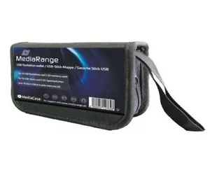 Billetera MediaRange Flashdrive para 5 tarjetas SD y 10 memorias USB de nailon de alta calidad - Imagen 1 de 3