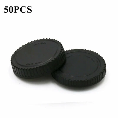 50PCS Body + Rear Lens Cap Cover for Samsung Camera Lenses NX NX10 NX11 NX100 - Image 1 of 2