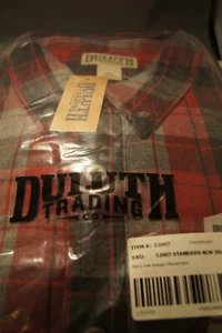 Duluth Trading Mens Free Swingin Flannel Relaxed Fit Shirt - STD BCN - 3XL REG - Picture 1 of 5