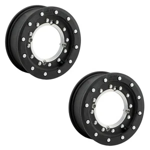 Hiper Tech 3 Black Front Beadlock Wheels Rims 10" 10x5 4+1 4/144 LTR450 LTZ400 - Bild 1 von 3