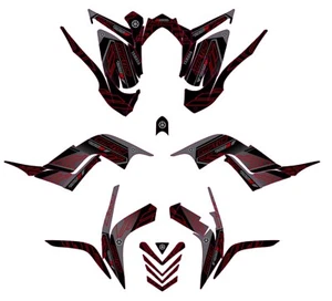 Fits Raptor 700R Graphics decal kit Yamaha 2006 2007 2008 2009 2010 2011 2012 - Picture 1 of 1