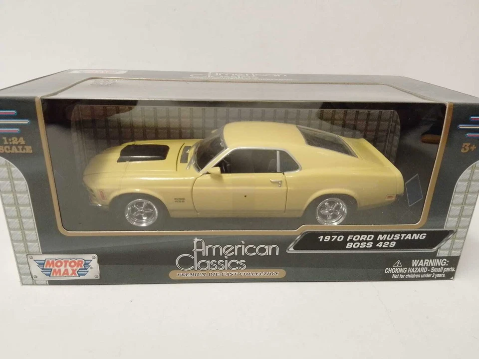 Motor Max Ford Mustang Boss 429 Jaune 1970 1/24 73303 - Photo 1/1