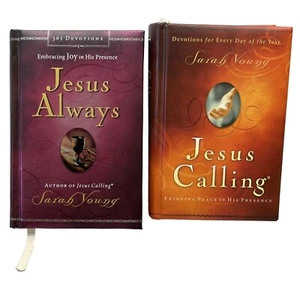 Sarah Young Jesus Calling & Jesus Always Set 2 Hardcover Andachtsbücher - Bild 1 von 14