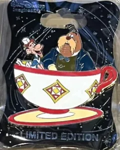 WDI WALT DISNEY IMAGINEERING 2015 MAD TEA CUP Walrus Carpenter & Oyster PIN Card - Picture 1 of 1