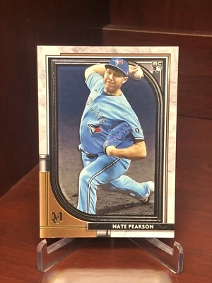 2021 TOPPS MUSEUM COLLECTION NATE PEARSON BASE ROOKIE CARD BLUE JAYS  - Image 1 of 2