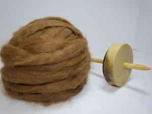 100% Alpaca Roving - Dark Fawn - Suri - Natural - Picture 1 of 6